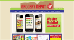 Desktop Screenshot of grocerydepotms.com